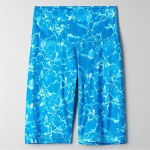 Aritzia TNA Bike Shorts splash blue size small